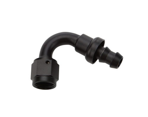 Pushlock Hose End Black 120 Deg Elbow -6 Pushlock Hose End Black 120 Deg Elbow -6