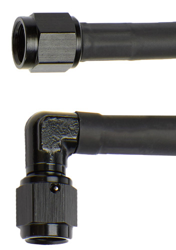 Coated Braided Line 36in #4 Hose -4 90 Deg/-4 Str Coated Braided Line 36in #4 Hose -4 90 Deg/-4 Str