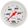 2-5/8 Dia Oil Pressure Gauge Silver  0-100psi E8444