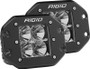 Rigid D-Series Industries Dually Flush Mount Flood Light High Output - Set of 2