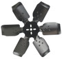 Derale Mechanical Cooling Fan 17 in Rigid Race with 6 Steel Blades 17317 Black