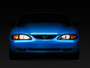 Raxiom 94-98 Mustang Cobra Style Black Housing Headlights Pair DOT Approved