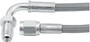 Allstar 48in 3AN PTFE Braided Hose Straight to 90 3/8-24 Inverted Flare
