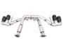 AWE Track Edition Cat-Back Exhaust for C8 Corvette  4.5" Diamond Black Tips