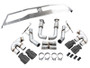 AWE Track Edition Cat-Back Exhaust for C8 Corvette  4.5" Diamond Black Tips