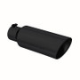 MBRP 6-Inch OD Black Coated Stainless Steel Exhaust Tip 4" Inlet 18" Long Tube