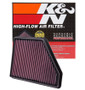 K&N 33-2434 High-Flow Air Filter For Chevrolet Camaro 2010-2013