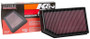 K&N For Jeep Wrangler JL 2018 2.0L / 3.6L High Flow Drop-In Air Filter 33-5076