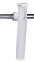 POLY RAIL MNT ROD HOLDER WHITE