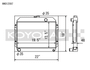 Koyo Radiator Toyota Celica 1971-1974 1.6 2.0L I4 Manual Transmission