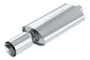Borla Boomer Thumper Oval Muffler 2.25in Center Inlet 4in Round Side Exit