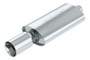 Borla Boomer Thumper Oval Muffler 2.25in Center Inlet 4in Round Side Exit
