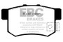 EBC Redstuff Ceramic Brake Pads for Acura CL RL 2001-2003 Low Dust DP3781/2C