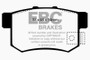 EBC Redstuff Ceramic Brake Pads for Acura CL RL 2001-2003 Low Dust DP3781/2C