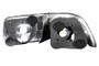 ANZO Tail Lights Honda Civic Coupe 96-00 Black Housing Clear Lens Pair