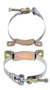 Moroso Universal Accumulator Bracket Set 4-1/4in Stainless T-Bolt Clamp Pair