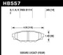 Hawk HPS Rear Brake Pads HB557F.545 for 05-09 Subaru Legacy & WRX | Performance
