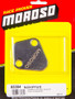 Moroso Steel Chrome Fuel Pump Blockoff for Big Block Chevy, Mopar V8 and Ford V8