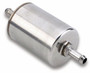 Holley TBI In-Line Fuel Filter 3/8in Hose Barb Steel 10 Micron Pro-Jection