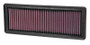 For K&N 12 Fiat 500 Abarth 1.4L Replacement Air Filter