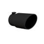 MBRP T5075BLK 6" Black Exhaust Tip 5" Inlet 12" Length Rolled Edge Bolt-On