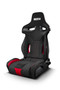 Sparco R333 Racing Seat 2021 Black Red Sport Bucket Seat with Side Bolsters