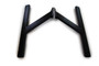 2-Pc Steel Engine Cradle for Small Block Chevy - Black Powder Coat