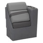 Taylor Made 17' Right Chaise Boat Seat Charcoal Marine Cushion
