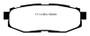 EBC Yellowstuff Rear Brake Pads for Scion FR-S Subaru BRZ 20132015 Track Street