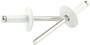 Allstar Performance Aluminum Rivets 5/8in Head White 250 Pack