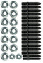 Moroso Oil Pan Stud Kit GM LS Engine Grade 8 Steel Black Oxide