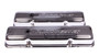 Proform SBC Chrome Bowtie Valve Cover Pair Baffle Short Style