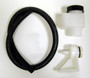 Wilwood 260-10500 Remote Reservoir Kit 4oz w/ Cap Bracket 30in Hose Brake