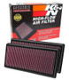 K&N High-Flow Replacement Air Filter for 2010-2025 Land Rover LR4 Range Rover