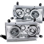 ANZO Crystal Headlights Halo Toyota Land Cruiser 1991-1994 Chrome