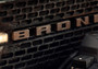 Ford Racing Bronco Grille Lettering Overlay Kit Sinister Bronze Finish