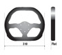 Sparco 015P310F2SN Suede Black Steering Wheel 12.2 Inch Diameter
