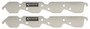 Big Block Chevy Exhaust Block Off Plates - 1-Piece Aluminum Pair - New