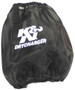 K&N RF-1048DK Drycharger Air Filter Wrap Round Tapered 7.5" Base x 6" H  Black