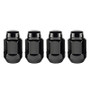 McGard 64074 Black Bulge Cone Seat Lug Nuts Set 4 M14x1.5 For Dodge Ram