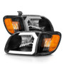 ANZO HEADLIGHTS TOYOTA TUNDRA 2000-2004 CRYSTAL BLACK HOUSING PAIR 111579