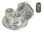 Derale 25708 Oil Filter Mount 3/4-16 Thread 1/2 NPT Ports Up Polished Aluminum