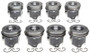 Mahle OE Navistar MaxxForce For 7 6.4L Diesel STD Piston Set (Set Of 8)