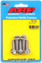 ARP 8mm x 1.25 x 25mm Stainless Hex Bolt Kit Polished Set 5 761-1002