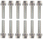Proform LS Header Bolts 8mm x 1.25 Wedge Lock Nickel Set 12 66755
