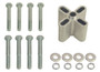 Fan Spacer 1.75 in Aluminum Anodized Clear Anodized for Chevy V8/Ford V8 Engines