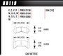 High-Performance Brake Pads Set of 4 for GM Metric Caliper - HAWK BRAKE