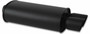 Vibrant StreetPower Oval Muffler 2.25in Inlet 3in Outlet Flat Black 1145