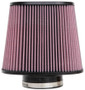 K&N RE-1040 Universal Clamp-On Air Filter 4" Flange Oval Tapered 9"x7.5"