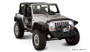 Bushwacker 07-18 Jeep Wrangler Flat Style Fender Flares 4-Piece Set Black